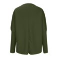 thumbnail image 3 of Pntutb Woman Long Sleeve Capless Solid Color Fashion Commuting Fallow Comfort Tops for Winter, 3 of 5