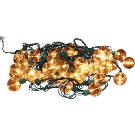 Holiday Time Clear 16 Function G40 Lights 60 ct