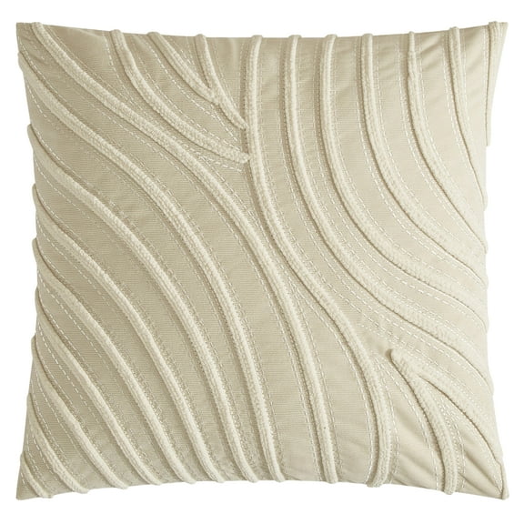 Style House White Waves Aiden Pillow for Adults, 20"x 20," Home Decor Collection