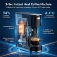 thumbnail image 2 of GVODE 4-in-1 Single Serve Coffee Maker, 3-Second Heat-Up, 20 Bar Espresso Machine, for K-Cup, Nespresso Original, DG Pods & Grounds, Black, 2 of 8