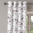 thumbnail image 3 of Ambesonne Floral Grommet Curtain, Aquarelle Spring Flowers Art, 50"x63", Eggshell Warm Taupe, 3 of 5