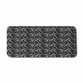 thumbnail image 1 of Animals Computer Mouse Pad, Funny Motifs Surreal Shapes in Monochrome Style Rabbits Snakes Dogs, Rectangle Non-Slip Rubber Mousepad X-Large, 35" x 15", Charcoal Grey and White, by Ambesonne, 1 of 2