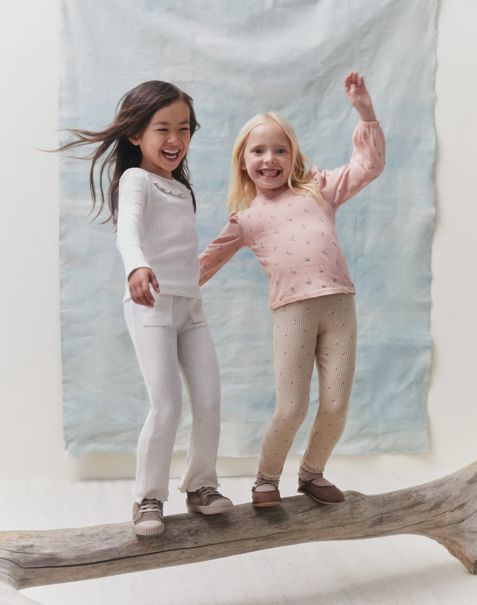 easy-peasy Toddler Girl Rib T-Shirt and Leggings Outfit Set, 2-Piece, Sizes 18M-5T