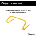 thumbnail image 3 of Champion Sports Practice Speed Hurdle, Yellow, 6 Inch, 3 of 5