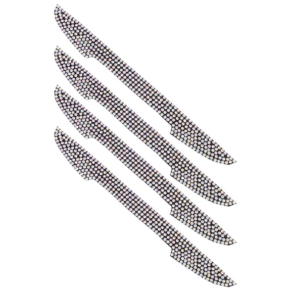 Hytrove Pink Rhinestone Car Door Handle Guard Scratch-Resistant 4Pcs