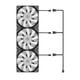 thumbnail image 2 of Ventilador de refrigeración Universal de 120mm perfecl 3 piezas 1200RPM RGB LED, 2 of 8
