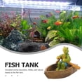 thumbnail image 4 of Adorno de tortuga para pecera, decoración de tortuga de resina para acuario, figura de tortuga, 4 of 5