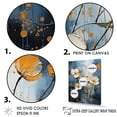 thumbnail image 3 of Designart "Cerulean And Snow Buttercups Mosaic I" Buttercups Canvas Art Print, 3 of 7
