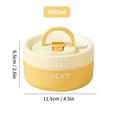 thumbnail image 1 of 18/8 Stainless Steel Thermal Food Container Bento Lunch Box Set, Portable Keep Warm Lunch Container With Insulated Bag Yellow 400ml, 1 of 6
