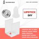 thumbnail image 4 of 3 piece set DIY 12.1mm simple lipstick filling tube silicone mold aluminum ring single hole bracket, 4 of 5