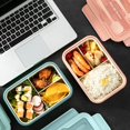 thumbnail image 4 of MICLOZYT Bento Box Adult Clearance,Bento Lunch Box,Divided Food Storage Containers for School Work Travel,Lunch Box With Tableware, 4 of 8
