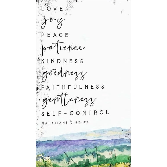 Fruit of The Spirit Wall Art Galatians 5 22  Bible Verse Print Wall Art Farmhouse Nursery Baptism Gift Scripture Poster Decor for Bedroom Wall poster