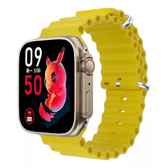 Reloj Inteligente Fralugio S800 Ultra Sport 1.85´ Llamadas Spo2 Amarillo
