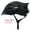 Black-2003(No Visor), variant on Shinefuture Adult Bike Helmet with LED Light & Goggles
