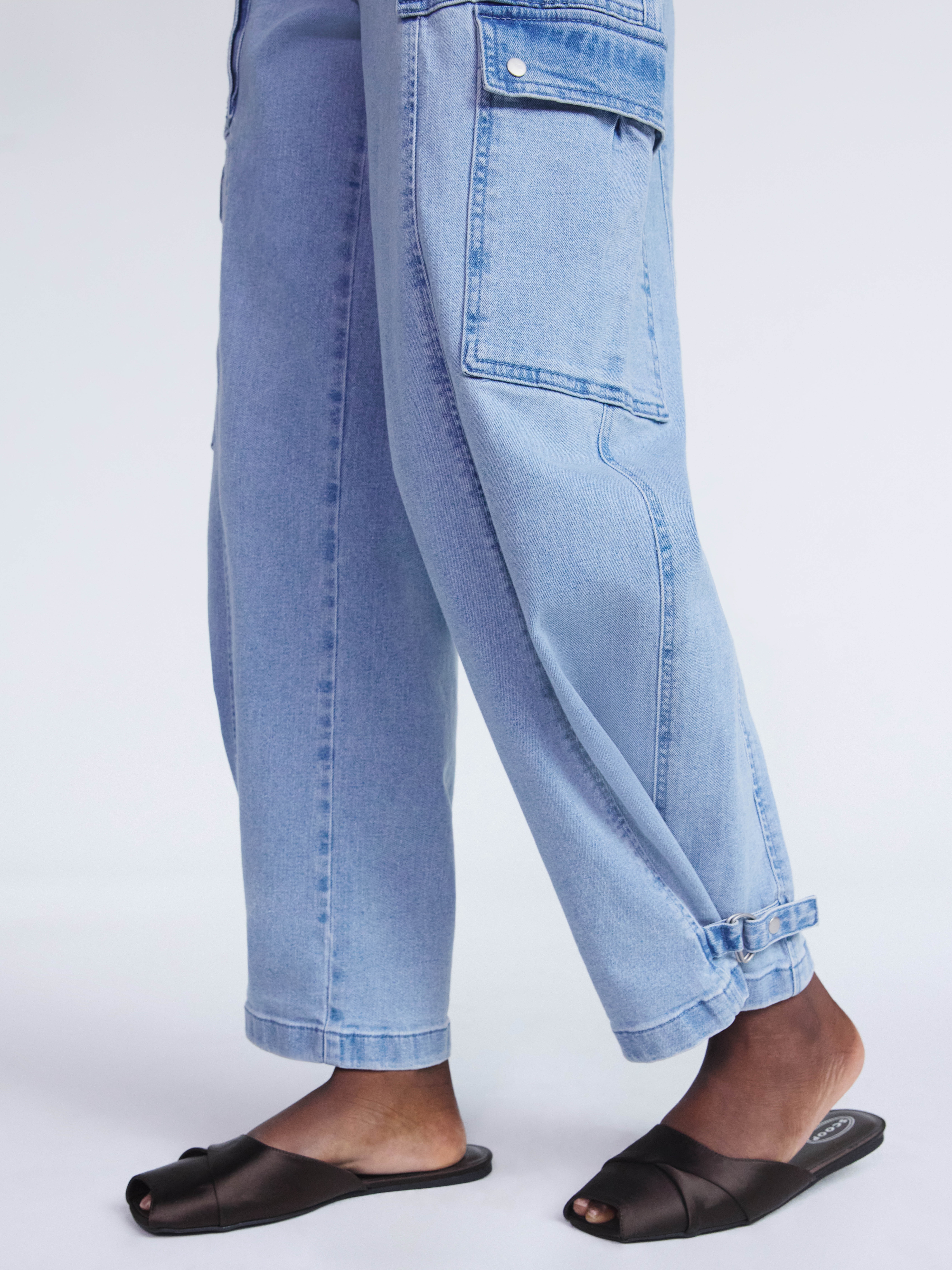 Scoop Women’s and Women’s Plus Utility Cargo Jeans, Sizes 0-26