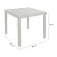 thumbnail image 2 of Mesa Desarmable De Plástico Con Textura Rattan (Blanco Cantera), 2 of 4