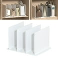 thumbnail image 4 of justharion Closet Shelf Dividers Partition for Kitchen, Office, Pantry Easily Install White 4 Grid, 4 of 8