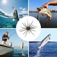 thumbnail image 4 of Cebalnir 2PC Sea Urchin Soft Bait Realistic Fuzzy Dice Fishing For Floating TPR Swimbait With Reflective, Finesse Creature Bait, 4 of 5