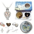 thumbnail image 2 of Wish Pearl Necklace Kit - DIY Necklace Making Kit, Necklace Cage Locket Cultured Pearl in Oyster Set, Valentines Day Gift for Her Wife, Girlfriend, Mother, 2 of 8