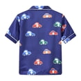 thumbnail image 2 of 2Pcs Toddler Girls Boys Button Down Pajama Sets Kids Satin Silk Short Sleeve Pls Sleepwear 1-6 Years, 2 of 8