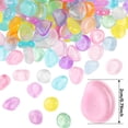thumbnail image 3 of 100Pack Glow Rocks - Glow Pebbles Decoration in the Dark Luminous Stones Decor DIY Decorative Orange, 3 of 9