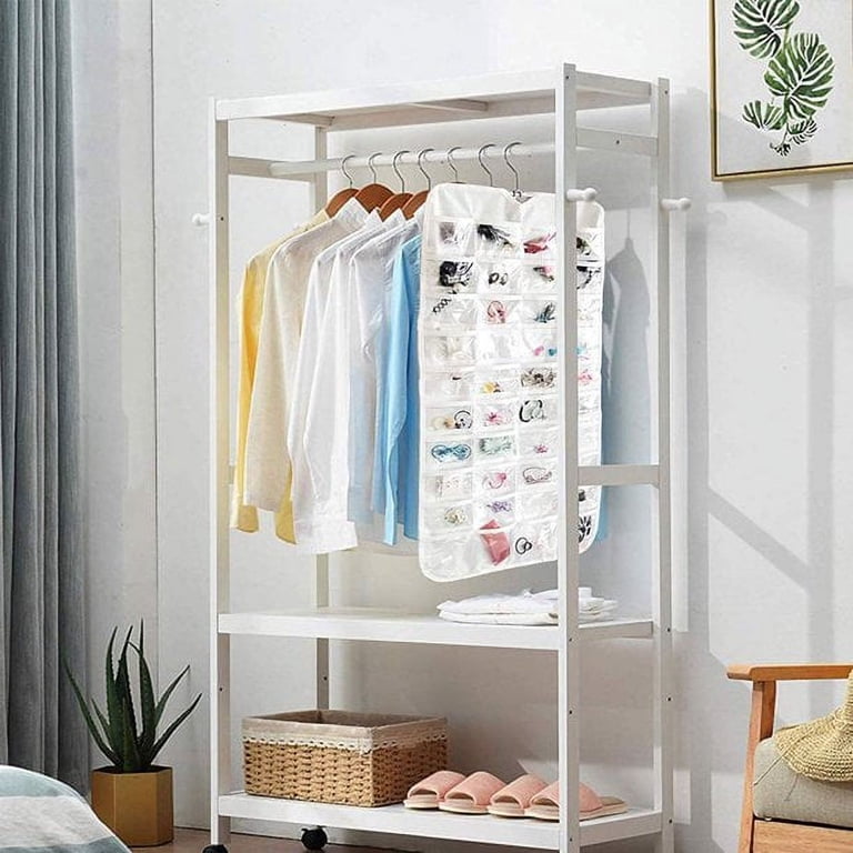 80 Pocket Jewelry Organizer Hanging Bag Double Sided 80 Pocket Jewelry Organizer Hanging Bag Double Sided