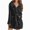 H212-Black, variant on Mens Robes Lightweight Mid Length Fall Robe Comfy Soft Dude Robe with Pockets Long Sleeve Kimono Bathrobe Sleepwear(H212-Black)