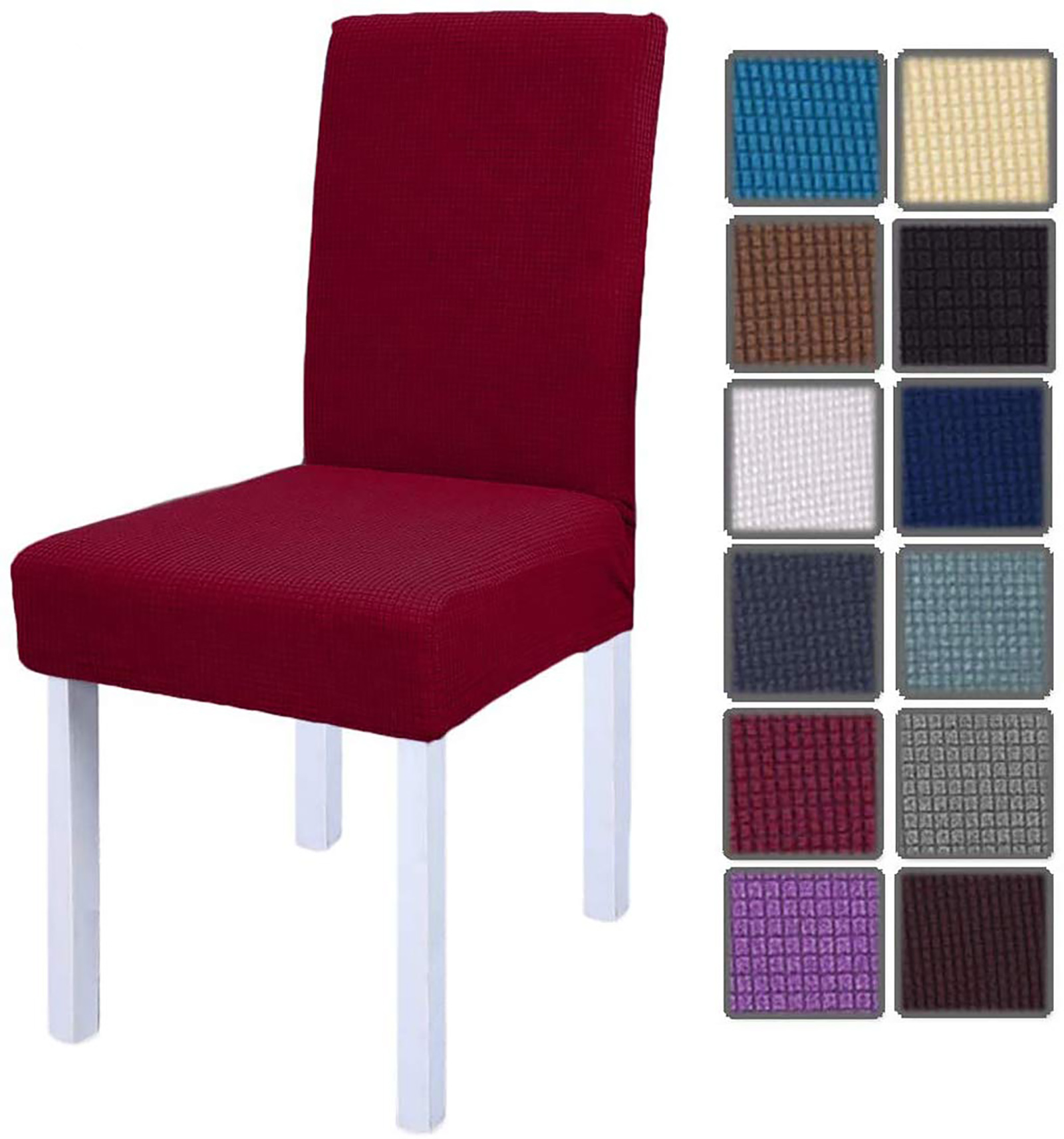 Dining Chair Covers for Dining Room, Stretch Chair Slipcovers, Washable Protector for Kitchen