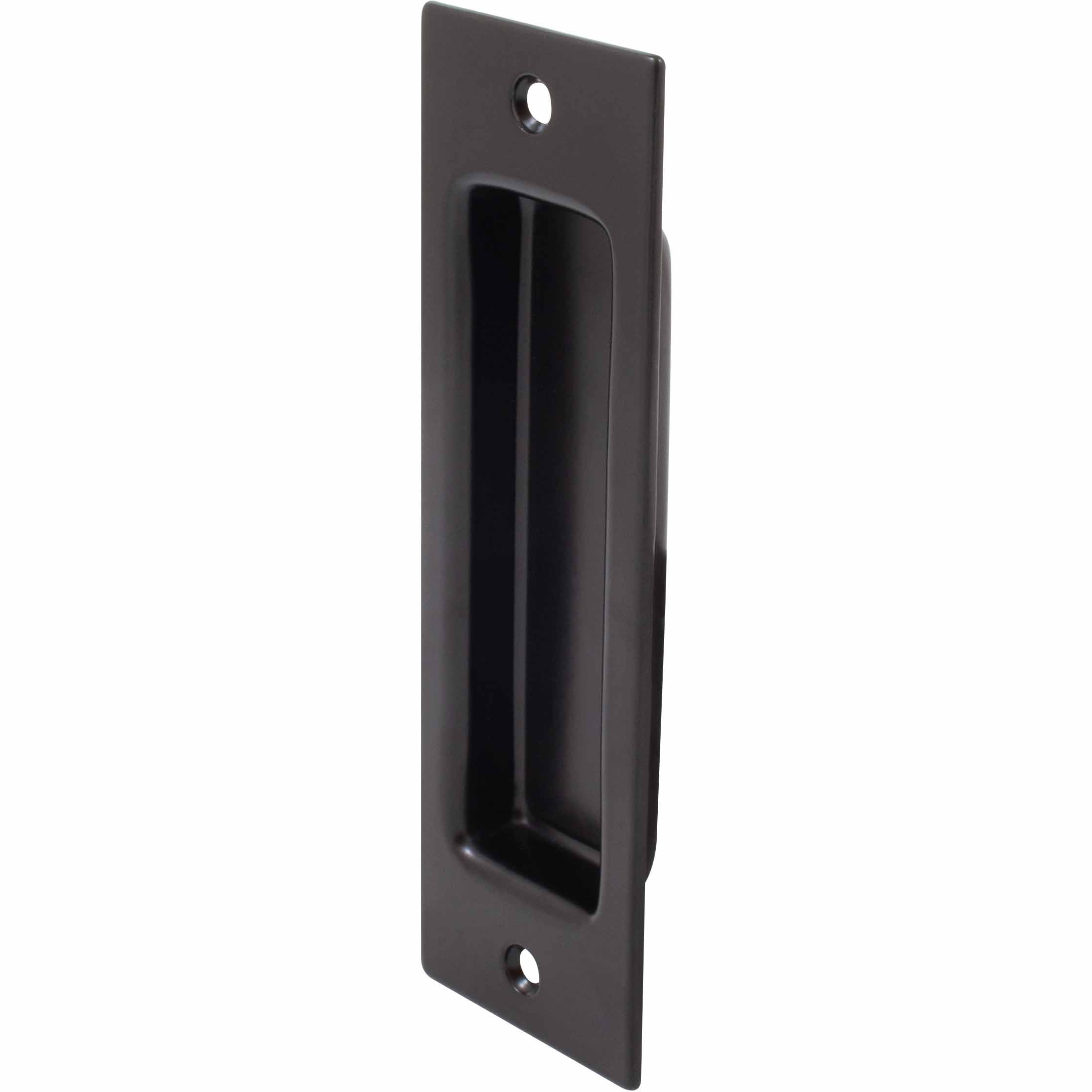 Sliding Door Flush Pull, 6 1/2 Inches, Matte Black by Stone Harbor