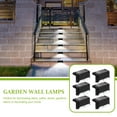thumbnail image 3 of KAKOWELY 6Pcs Black Shell Solar Step Lighting White Light Illuminating Courtyard Lighting for Home Decoration, 3 of 8