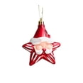 thumbnail image 2 of Xihbxyly Los Artículos Más Vendidos Adorno para Árbol de Navidad, 2 Piezas, Plástico para Colgar En La Víspera de Navidad, Bonitos Accesorios para Árbol de Navidad de Color Rojo, Decoración Colgante, 2 of 6