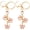 Pink, variant on 2Pcs Butterfly Keyrings, Girly Crystal Butterfly Keychain for Women, Metal Key Ring for Bag Purse Accessories