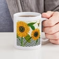 thumbnail image 4 of CafePress - Modern Vintage Sunflower Mugs - 11 oz Ceramic Mug - Novelty Coffee Tea Cup, 4 of 4