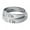 A Pair, variant on Adjustable Matching Couple Rings, Trendy Kitten Design, Personalized Set for Two, Cute Cat Rings, Brushed Metal Finish