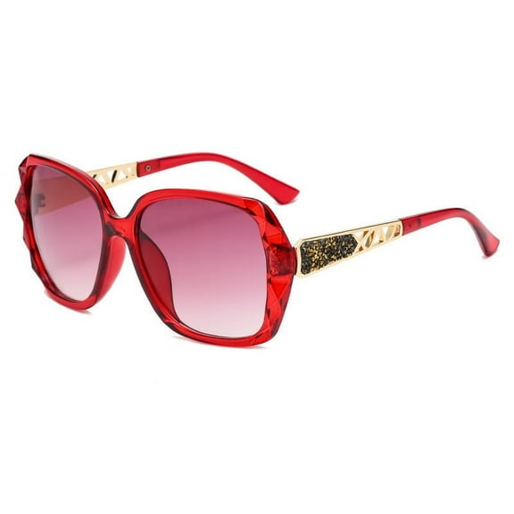 Women Sunglasses Ladies Oversized Polarised Sunglasses Sparkling Large Frame Sunglasses for Women