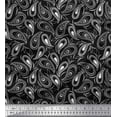 thumbnail image 1 of Soimoi Poly Georgette Fabric Dot & Paisley Print Sewing Fabric Yard 52 Inch Wide, 1 of 1