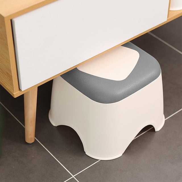 Taburete De Baño, Pequeño Taburete De Plástico Con Base Antideslizante, Ligero Y Portátil Para Niños, Asiento De Escalón Para Niños Pequeños Para Lavabo De Baño, Cocina Y,Vsgery