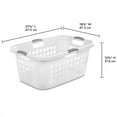 thumbnail image 2 of Sterilite Ultra 2 Bushel Plastic Clothes Hamper Laundry Basket, 6 Pack, 2 of 10