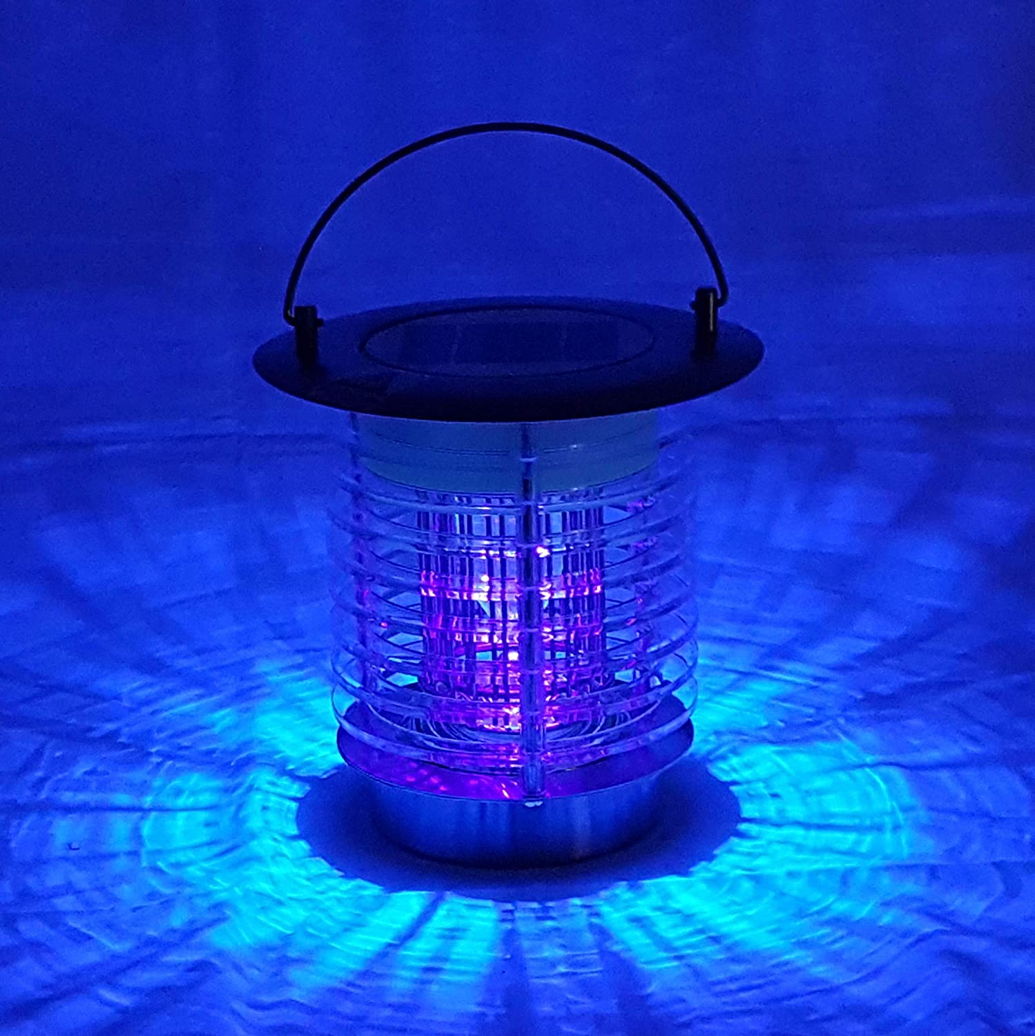 White Kaiman Solar Powered Mosquito Killer Lamp for Outdoors - Bug