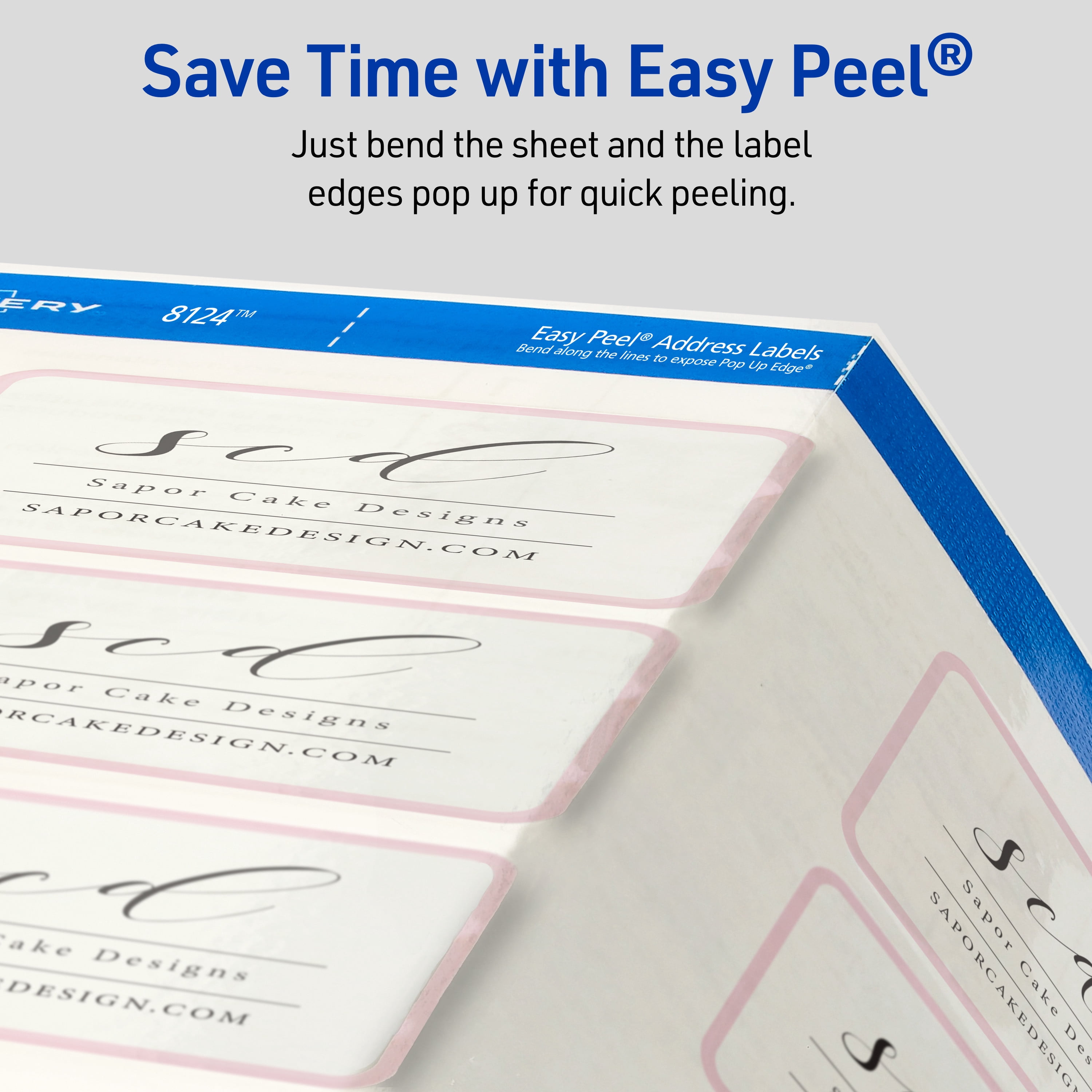 Avery® Address Labels, 1-1/3" x 4", Matte Clear, 140 Labels (8124)