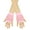 Pink, variant on Women's Fishnet Fingerless Gloves Fashion Fingerless Mittens Sheer Thin Spandex Nylon Stretchy Typing Gloves Pink One Size