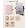 thumbnail image 4 of Estuche organizador de viaje para joyas Vlando Travel para mujer, color rosa, 4 of 7