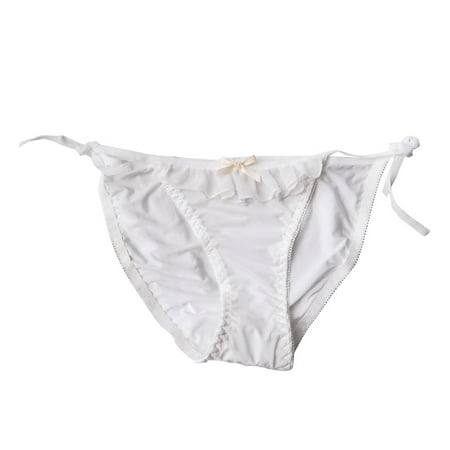 Mortilo Thongs Women   Panties For Women Low Rise Panty Lightweight Briefs Home Sleep Panties White L