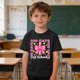 thumbnail image 1 of Blusas y camisas de manga corta con cuello redondo para niños y niñas, camisetas gráficas de manga corta, blusas con estampados bonitos para la temporada escolar., 1 of 9