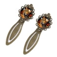 thumbnail image 2 of Leopard Elegant Vintage Copper-Colored Lace Bookmarks - Stainless Steel Book Accessories for Book Lovers - Set of Two Bookmarks, 2 of 5