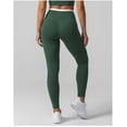 thumbnail image 6 of PISONIC Women 2 Piece Two-Piece Contrast Trim Yoga Set, Double Strap Square Neck Padded Sports Bra & High Waist Butt Lifting Full Length Leggings, Workout Gym Activewear Outfit, 6 of 9