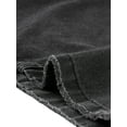 thumbnail image 5 of INSPIRE CHIC Denim Skirt for Women Button Down Two Pockets Split Hem Casual Jean Skirt S Black, 5 of 6