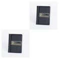 thumbnail image 2 of Bewildely Libro de almacenamiento de monedas de PVC, portátil, Color sólido, 10 páginas, 120 rejillas, alta transparencia, a prueba de Negro 2piezas, 2 of 6