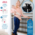 thumbnail image 3 of Cardinal Gates Stairway Special Child and Pet Safety Gate - Black, 3 of 4