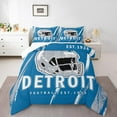 thumbnail image 2 of Erosebridal Vintage Rugby Bedding Sets Queen with Comforter, Soccer Lover Duvet Insert, Football Player Decor, 3pcs, 2 of 8